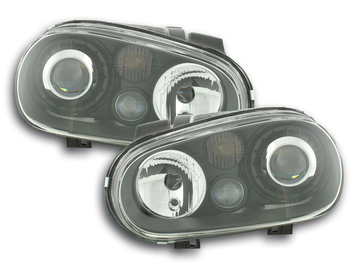 Scheinwerfer Set VW Golf 4 Typ 1J 98-03 schwarz Scheinwerfer Set VW Golf 4 Typ 1J 98-03 schwarz